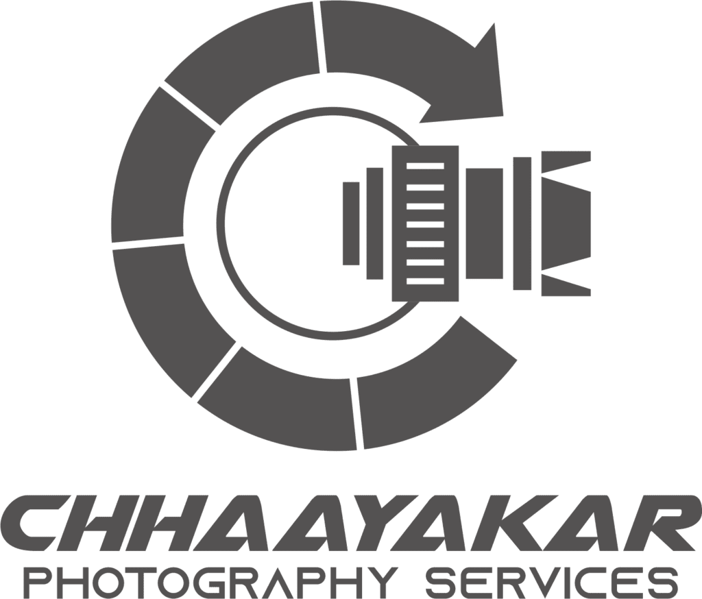Chhaayakar photography brand logo with stylized camera-inspired design on transparent background