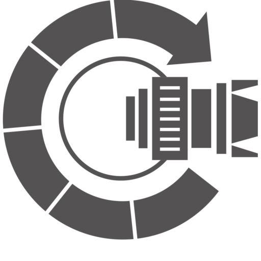 Chhaayakar photography brand logo with stylized camera-inspired design on transparent background